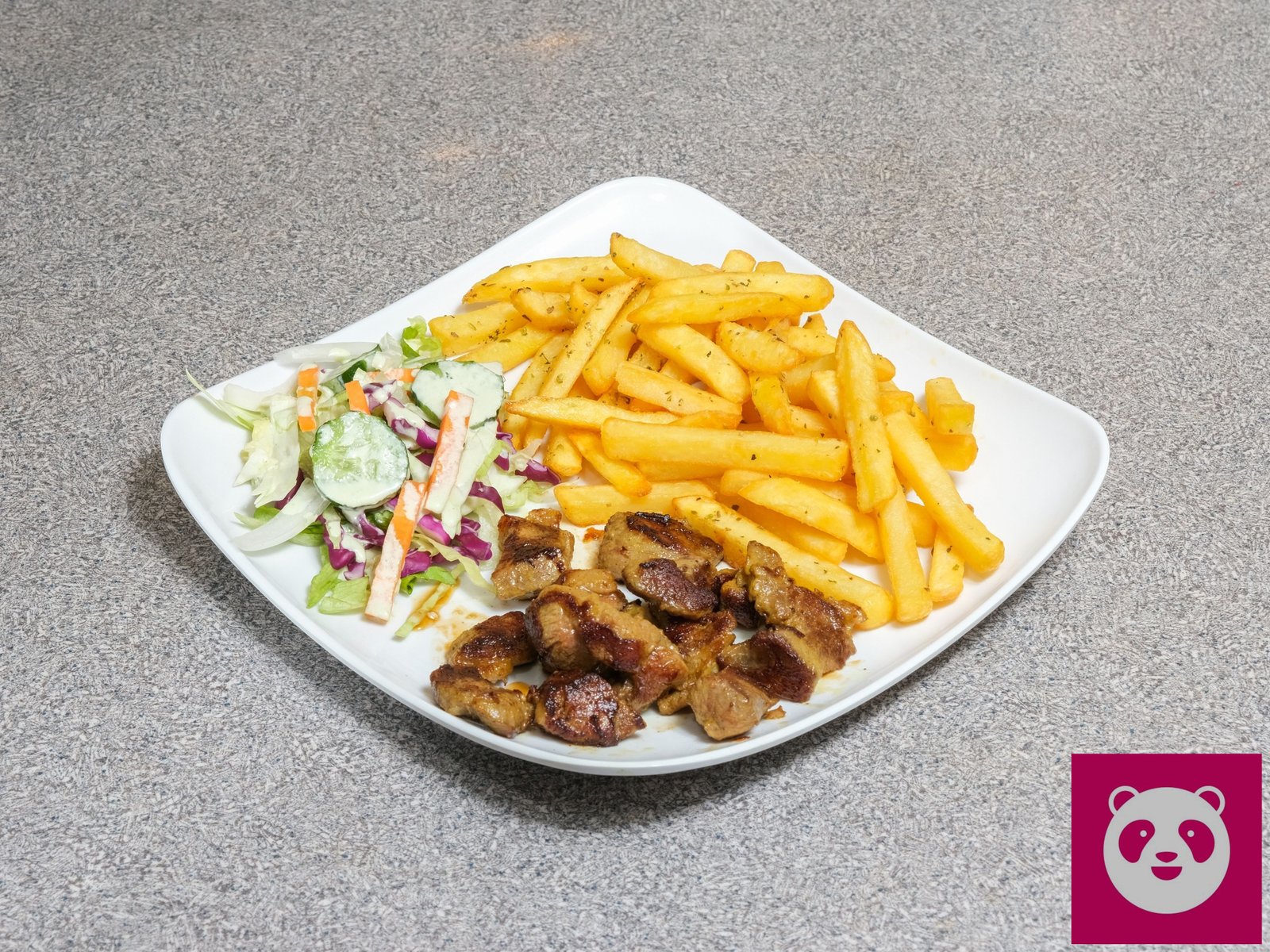 Lamb Shish with Fries at Kebab Time HK